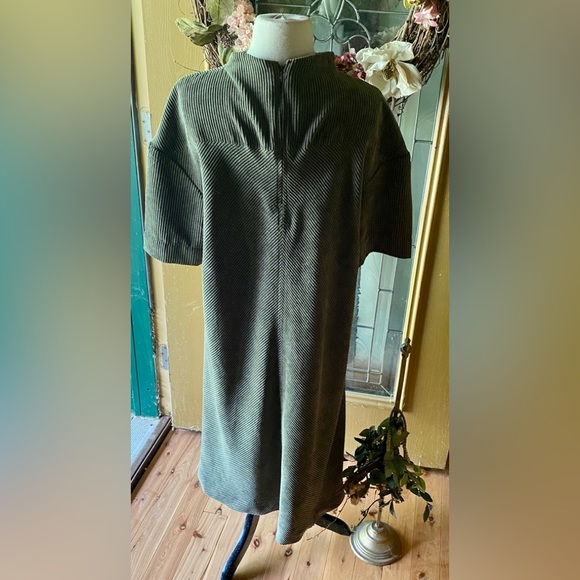 ✨Prologue Sage Green Corduroy A-Line Dress✨ NWOT - Picture 4 of 11